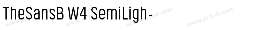 TheSansB W4 SemiLigh字体转换
